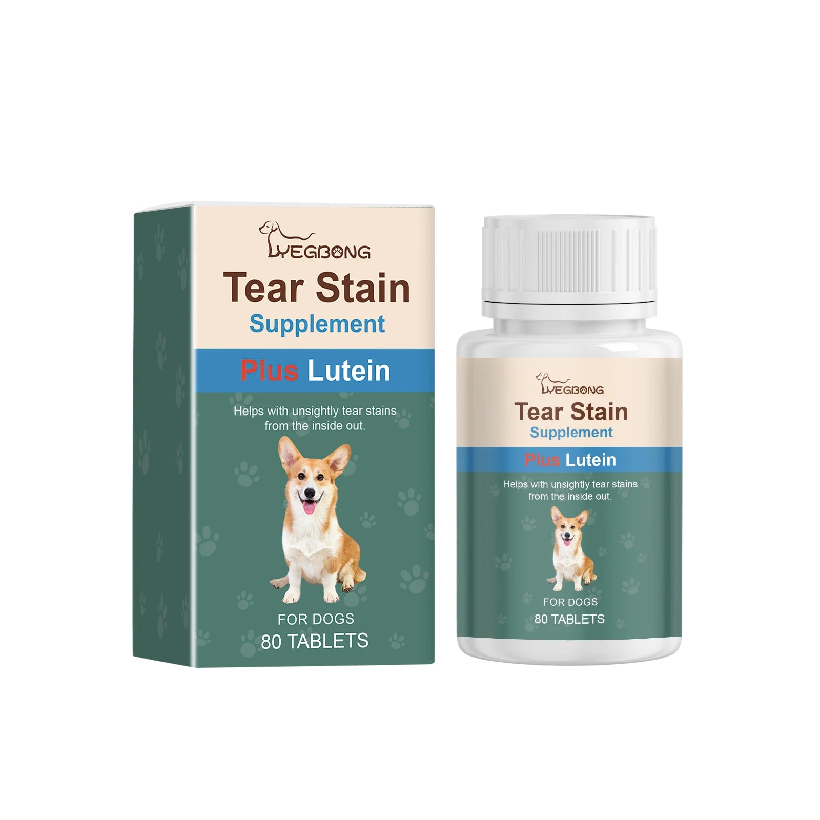 Dog Tear Stain Supplement w/Lutein