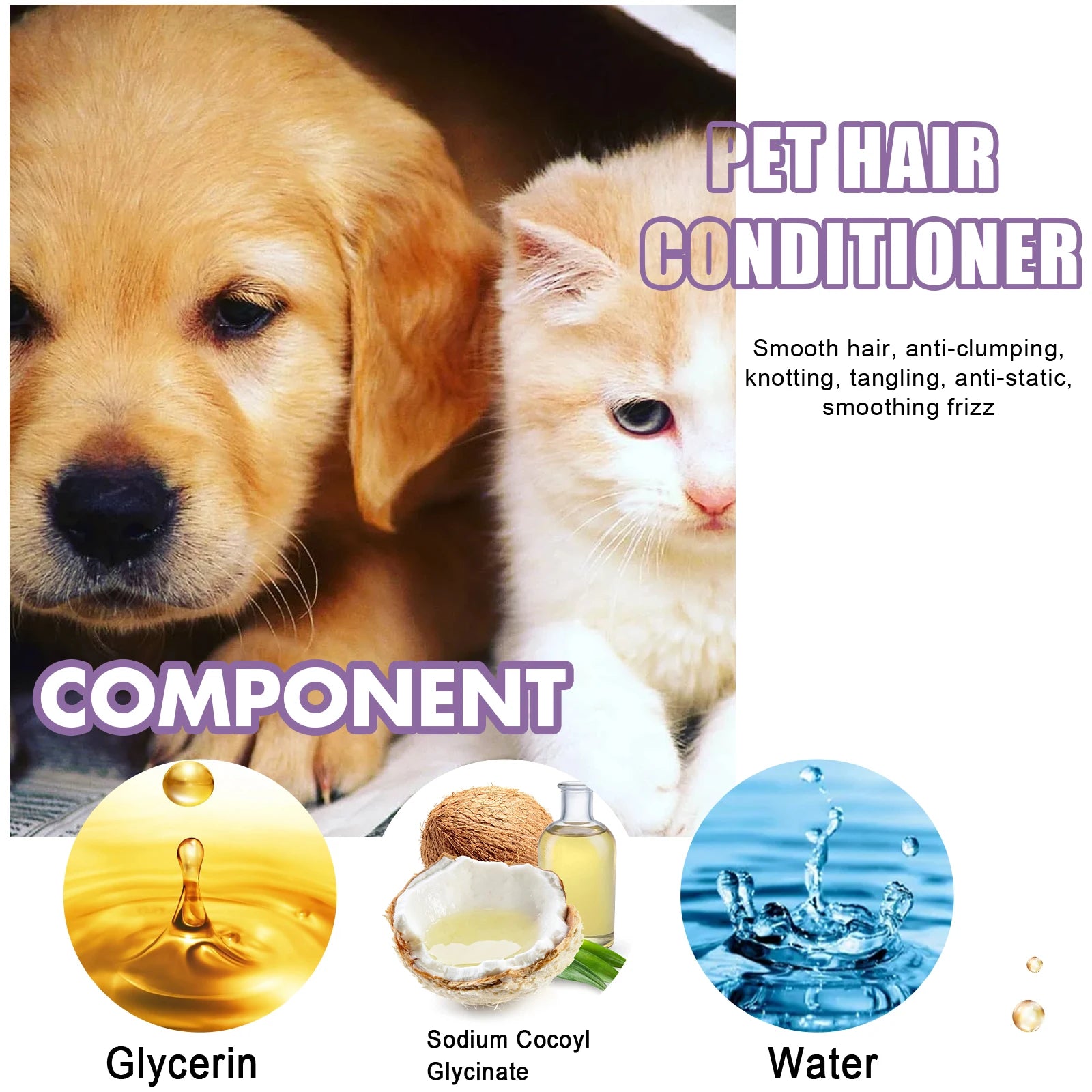 Smoothing Pet Hair Cream Conditioner