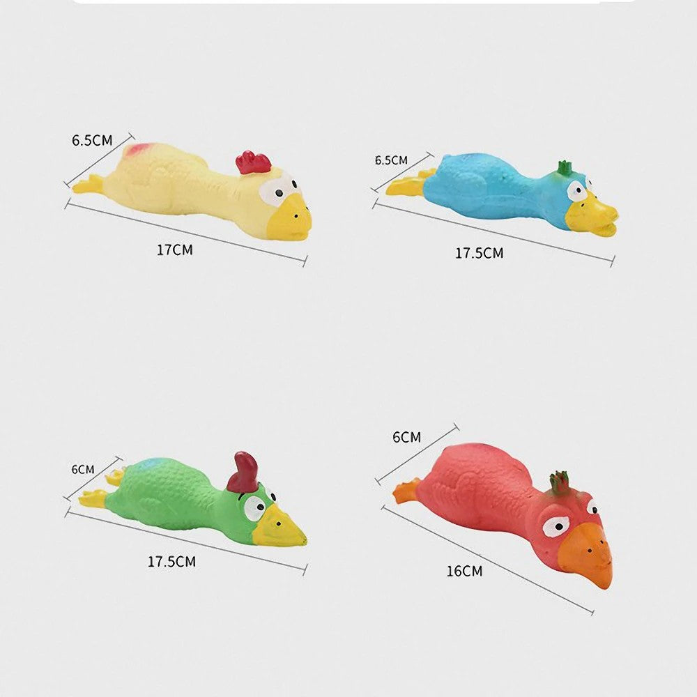 Cute Latex Chicken Shape Dog Squeak Toy