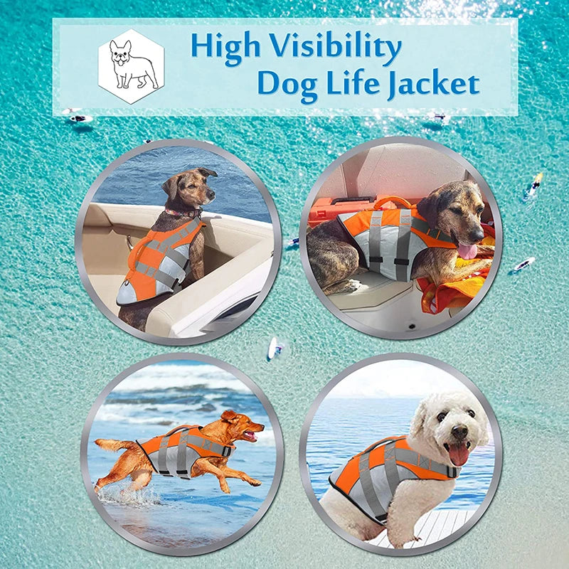 Oxford Hound Reflective Dog Life Safety Jacket