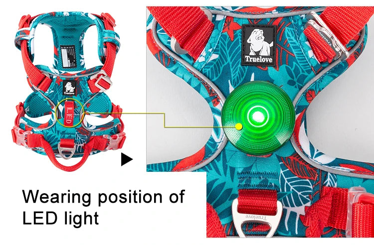 Explosion-Proof Reflective No-Pull Dog Vest Harness