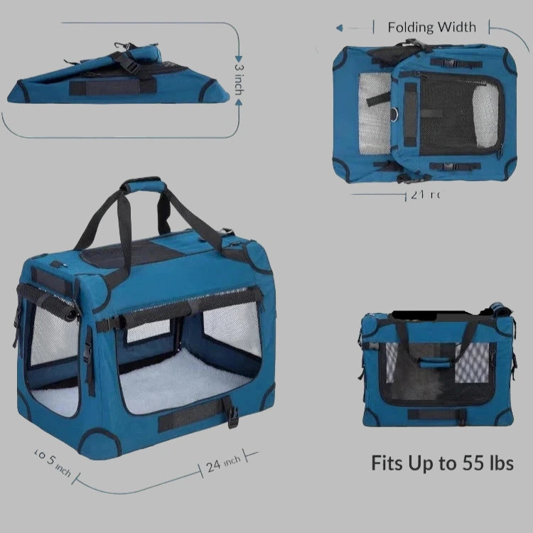 Safe & Comfy Extra Large Capacity Portable Pet Carrier