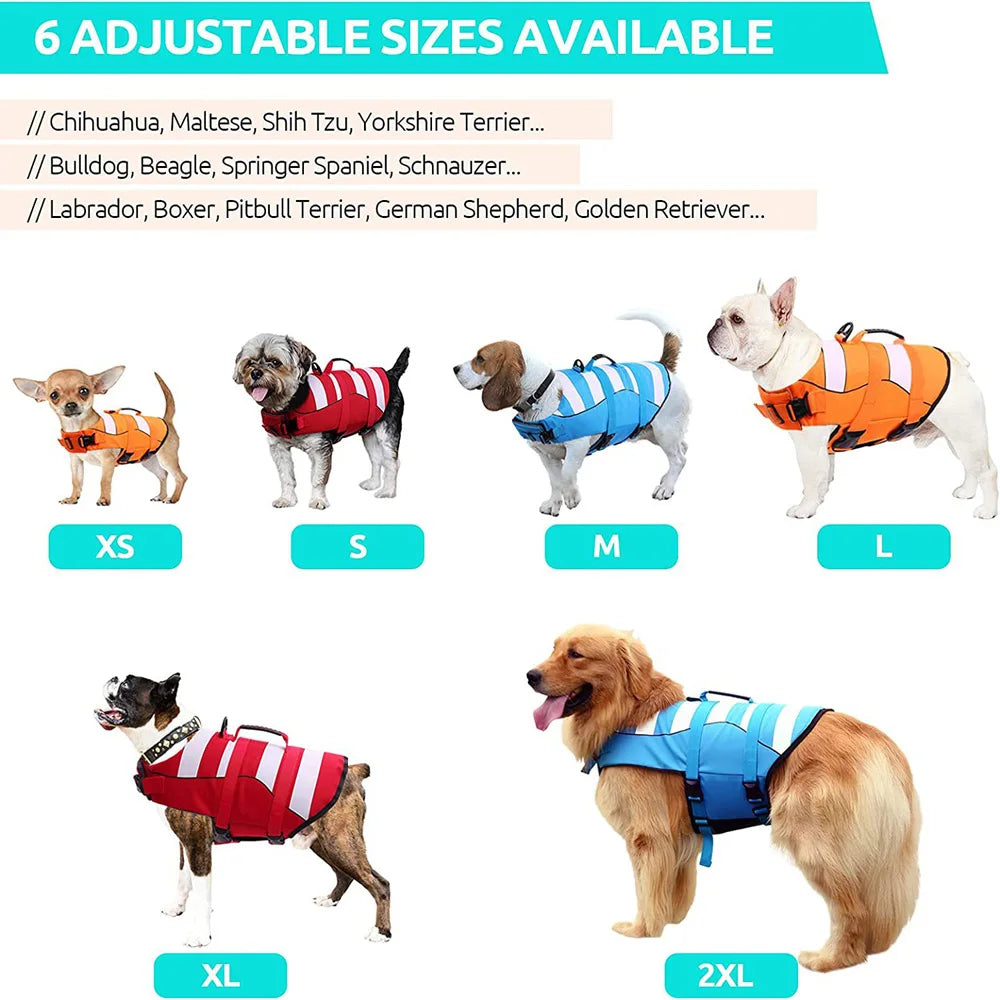 Superior Buoyancy Pet Dog Life Preserver