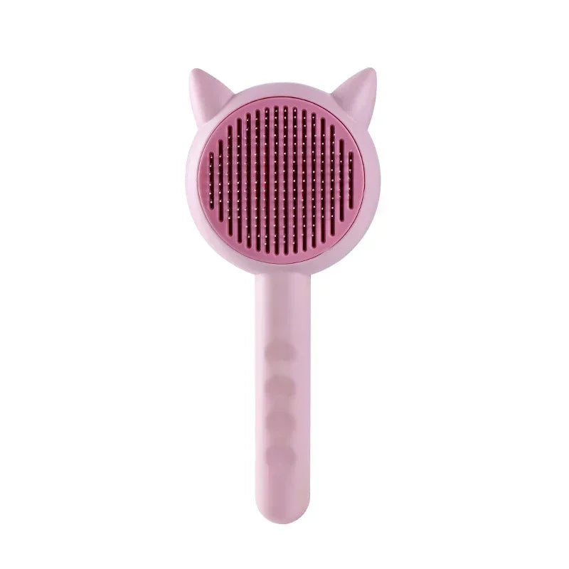 Fun Shaped Self-Cleaning Pet Grooming Brush