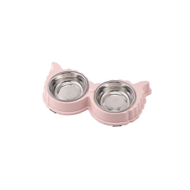 Cute Double Pet Food & Water Bowls