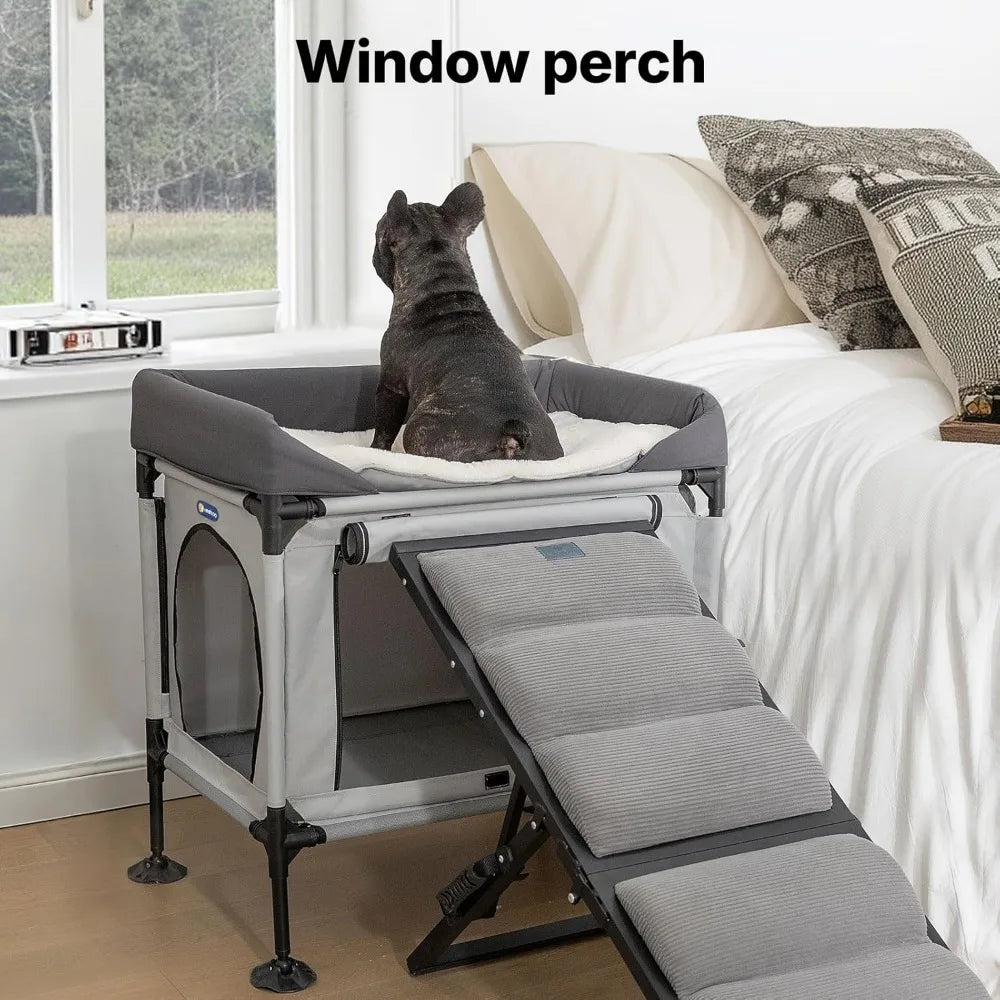 2-Tier Pet Bunk Bed Window Perch