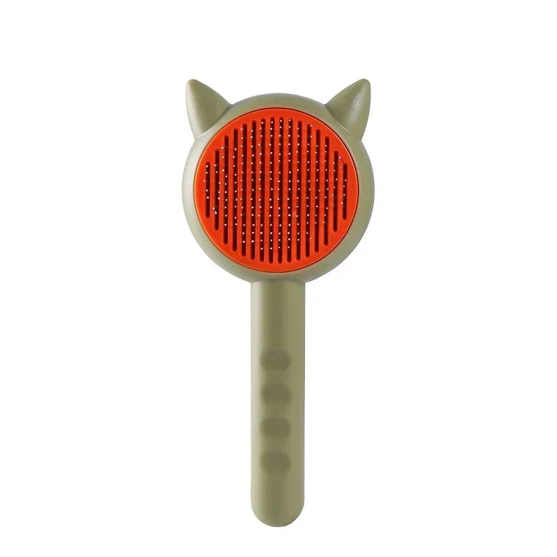 Fun Shaped Self-Cleaning Pet Grooming Brush