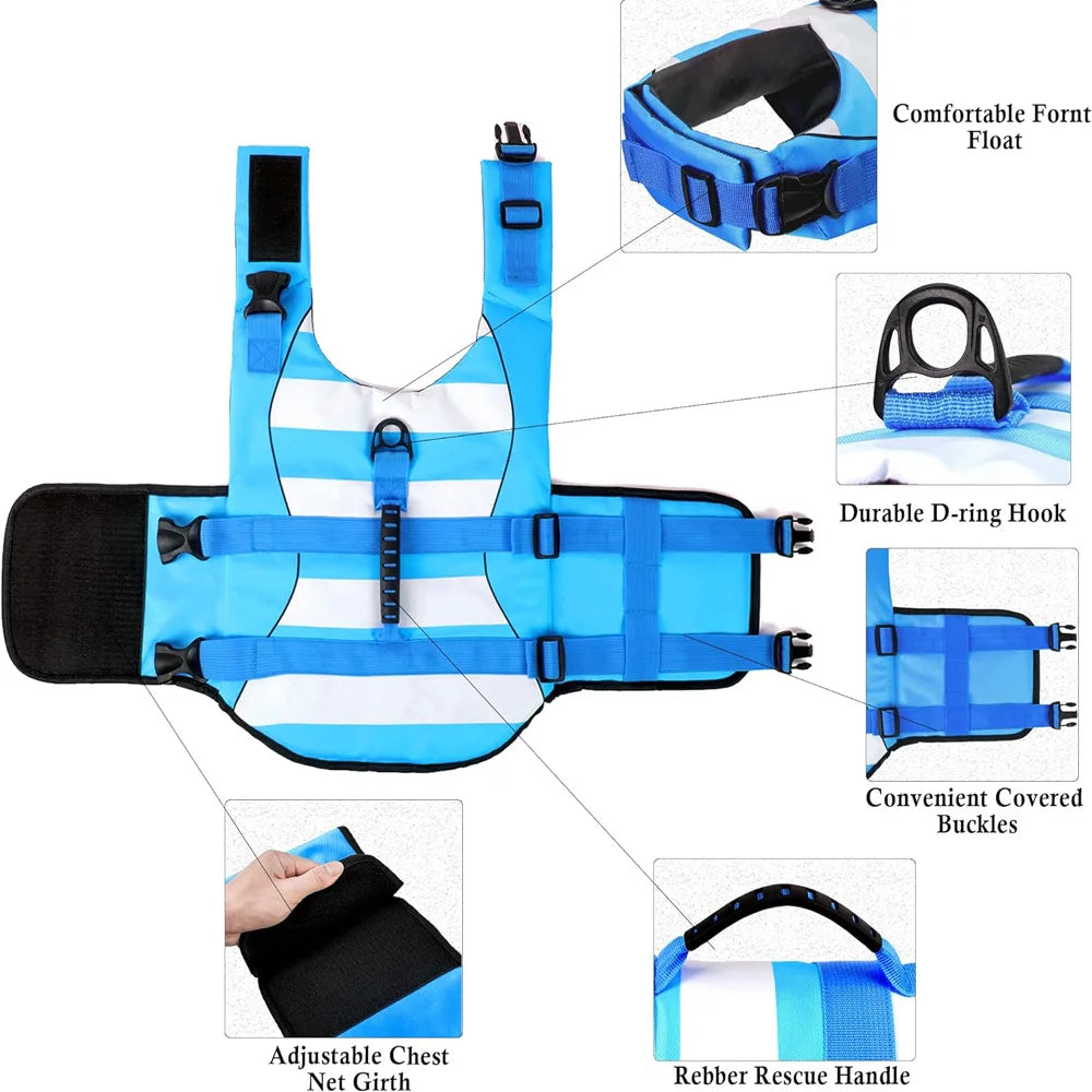 Superior Buoyancy Pet Dog Life Preserver