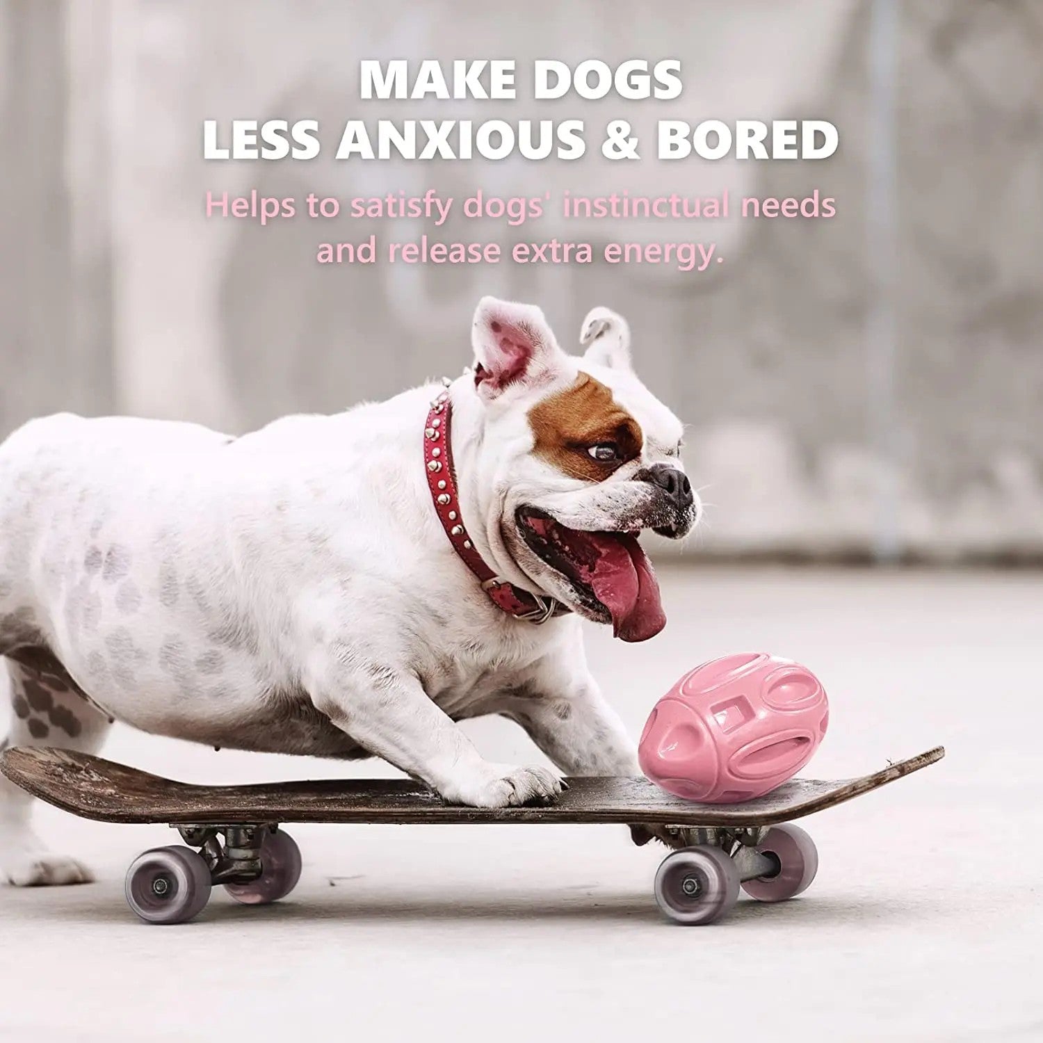 Ultra-Durable Rubber Squeaky Chew & Fetch Dog Ball