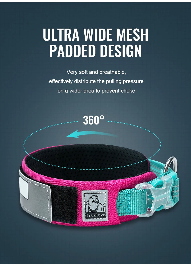 Choke-Free DuPont Reflective Adjustable Dog Collar