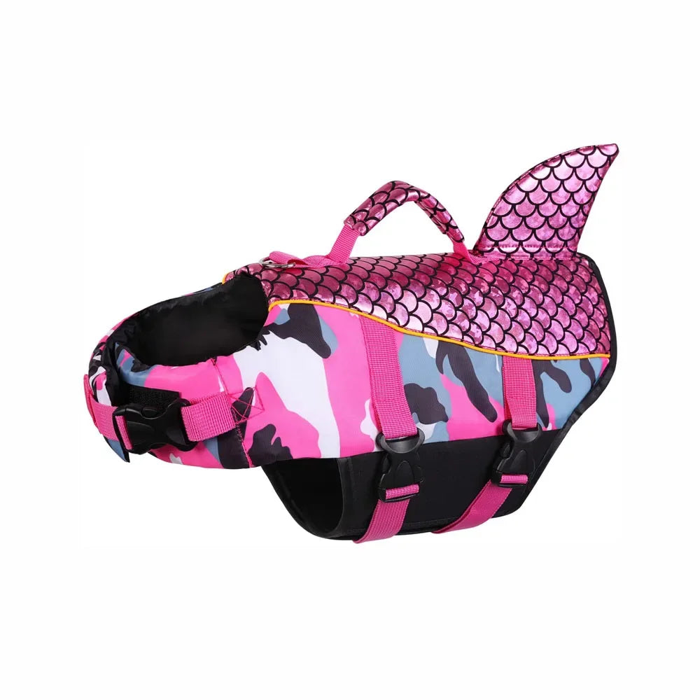 Shark Pets Adjustable Rip-Stop Dog Life Vest