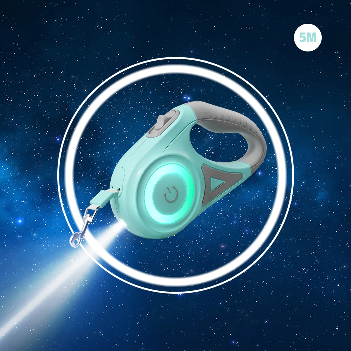 Versatile LED Retractable Lighted Leash