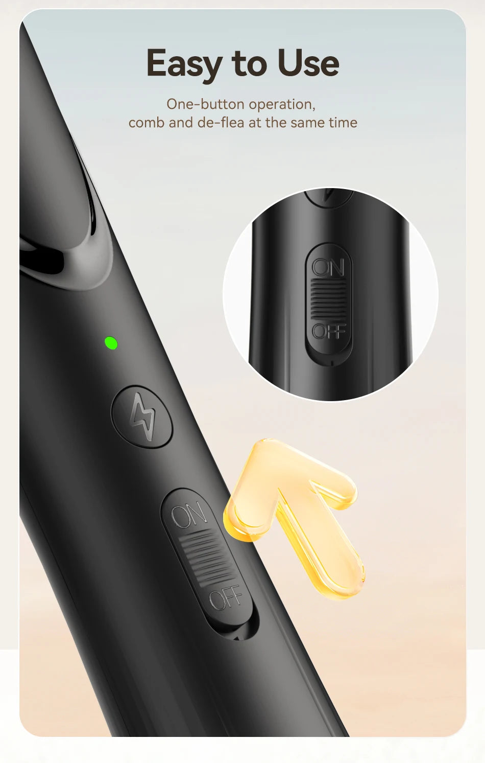 Electric Flea & Lice Removal Comb