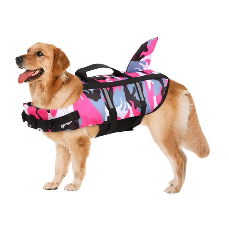 High Performance Shark Fin Design Dog Life Jacket