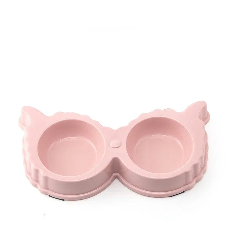 Cute Double Pet Food & Water Bowls