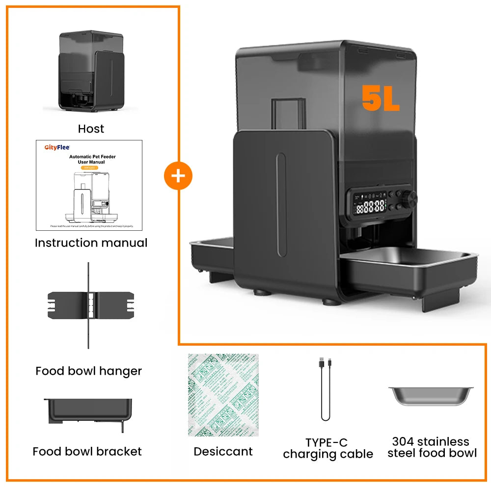 Adjustable Height Dual Smart Pet Feeder