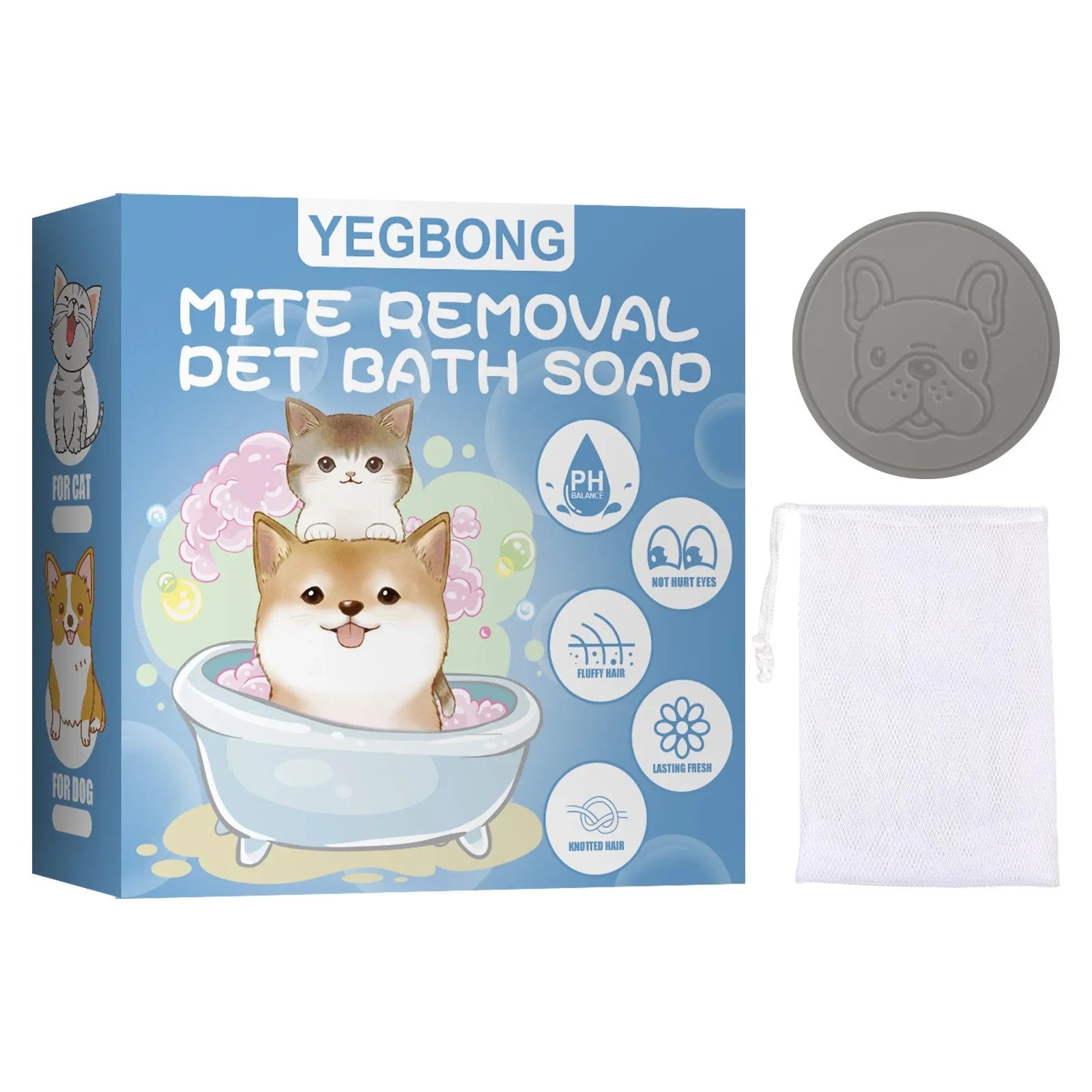 Pet Mite Removal Deodorizing Bath Soap