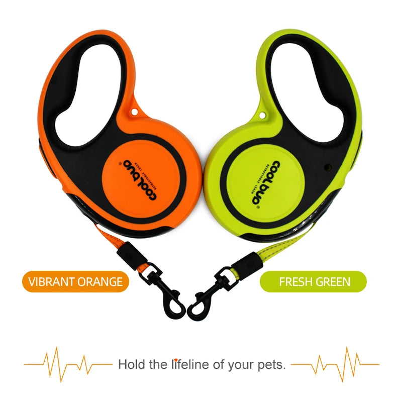 Soft Handle Professionally Crafted Retractable Dog Leash