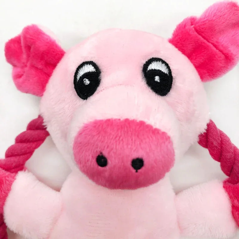 Cartoon Cotton Rope Dog Fetch Toys