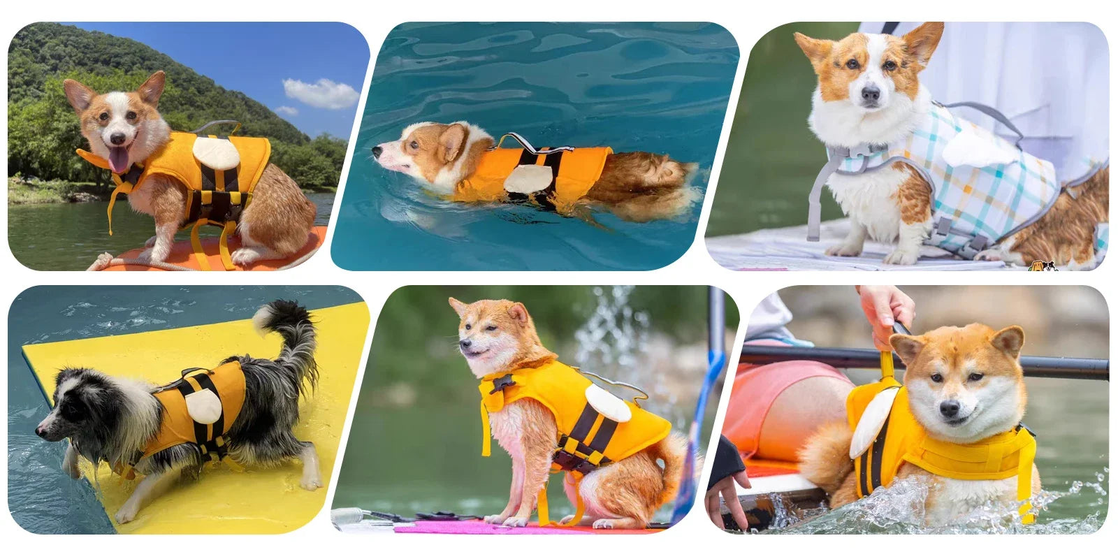 Reflective Adjustable Dog Flotation Life Vest