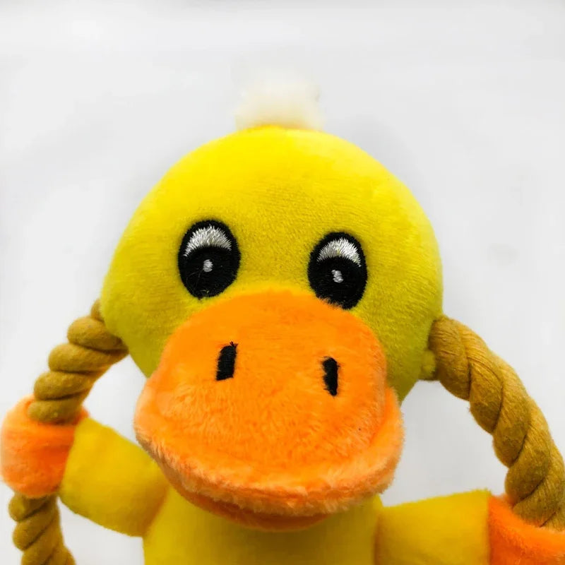 Cartoon Cotton Rope Dog Fetch Toys