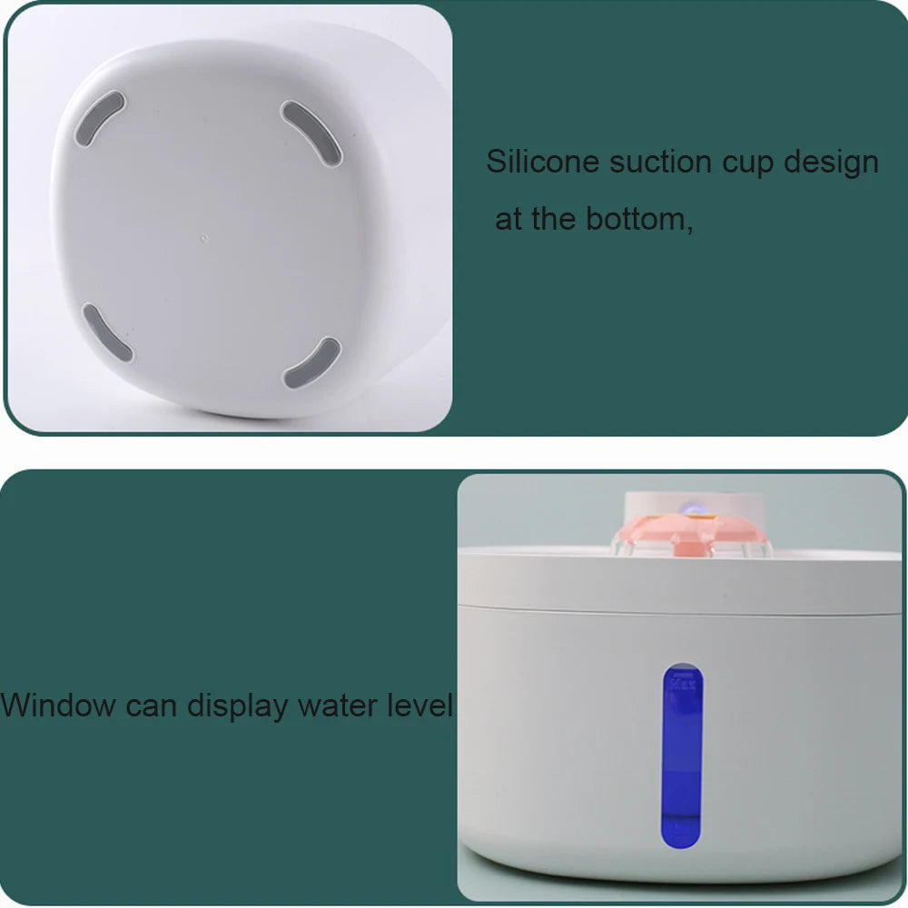 Wireless 2.6L Smart Pet Water Fountain w/Sensor
