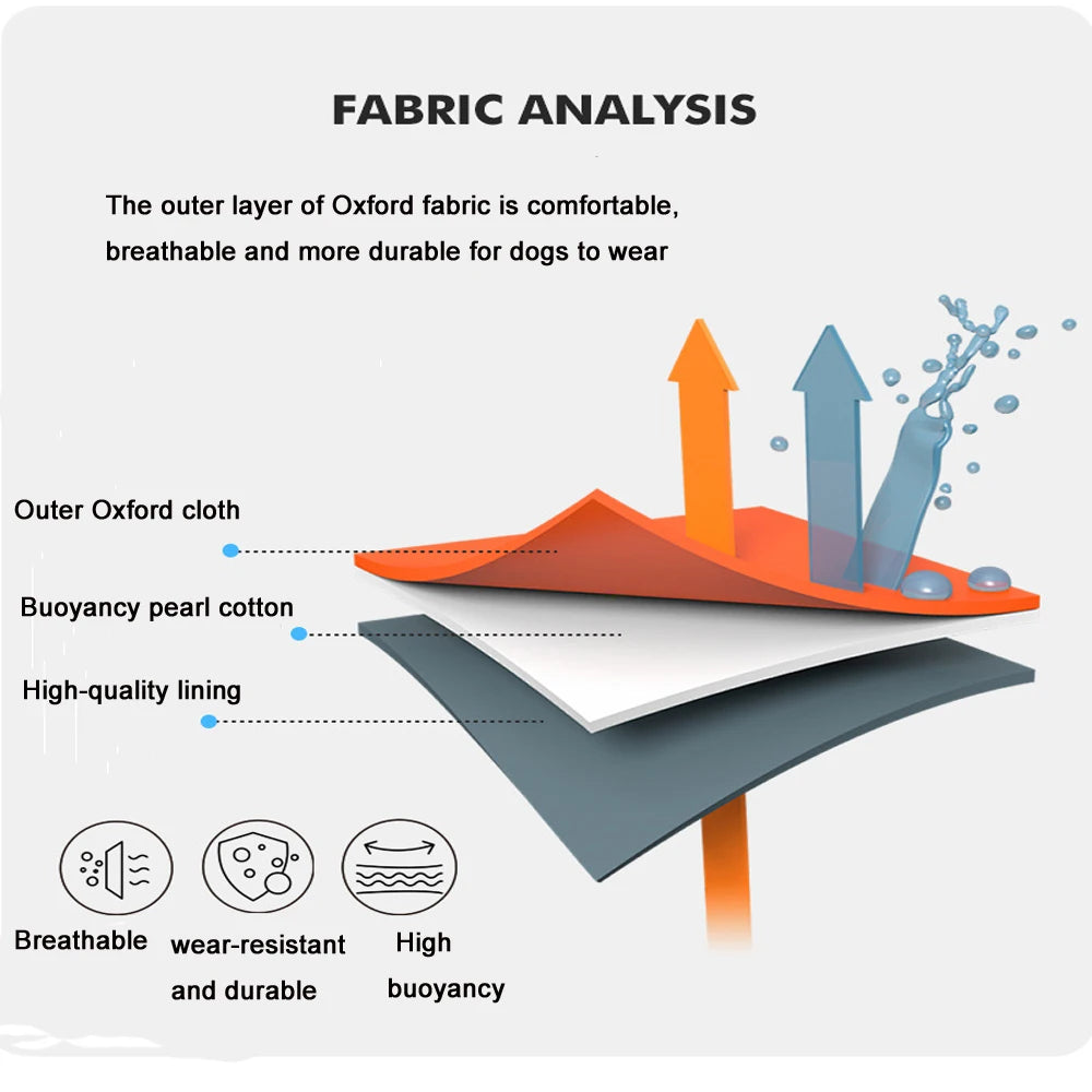 High Buoyancy Dog Life Preserver Vest
