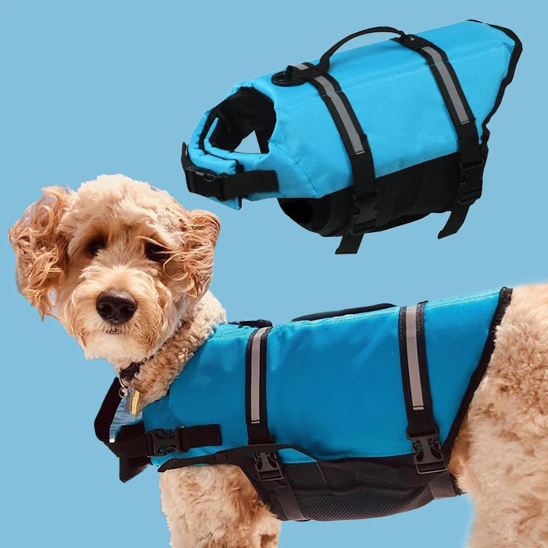 Rip-Stop Adjustable Reflective Dog Life Jacket