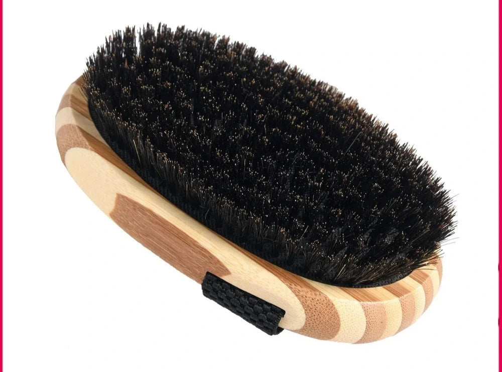 Bamboo & Natural Bristle Palm Pet Brush
