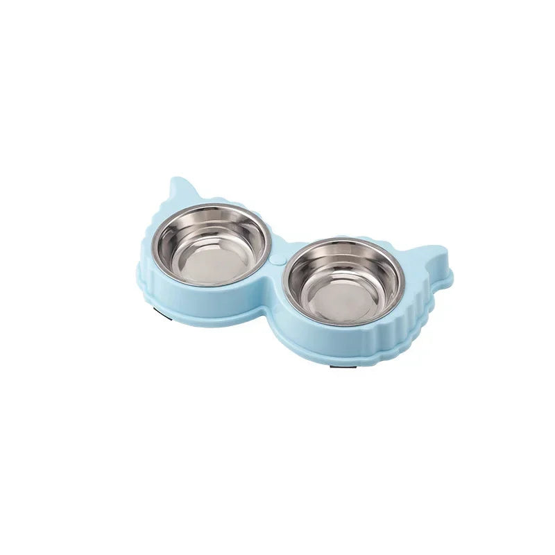 Cute Double Pet Food & Water Bowls