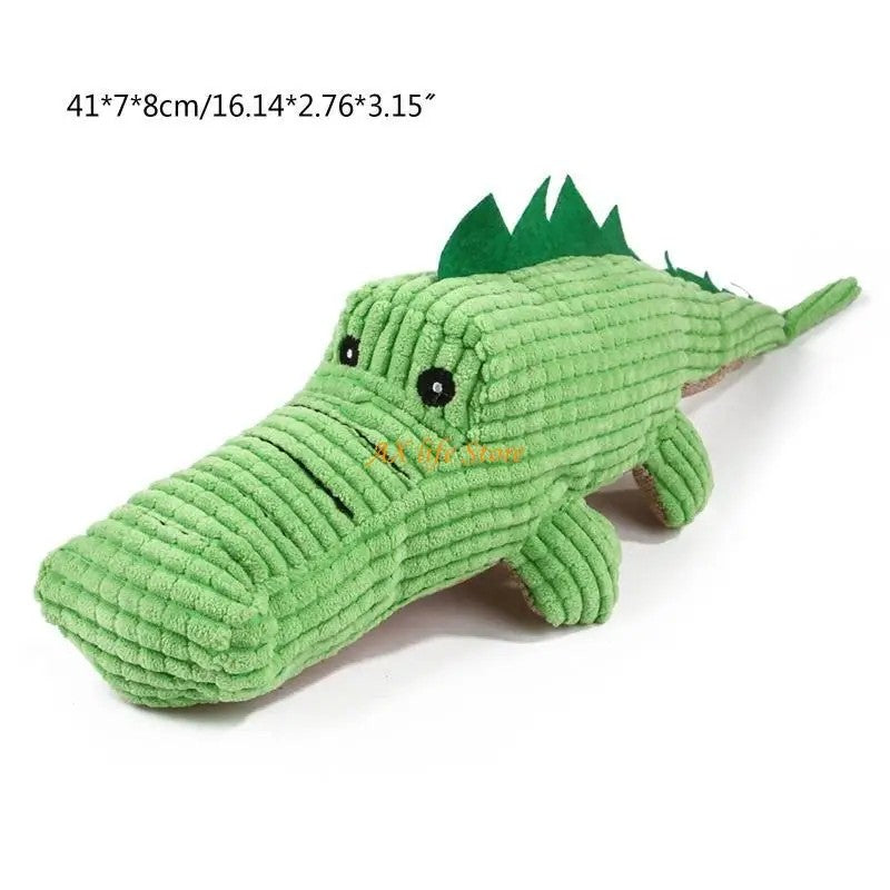Crocodile Shape Plush Squeaky Dog Toy