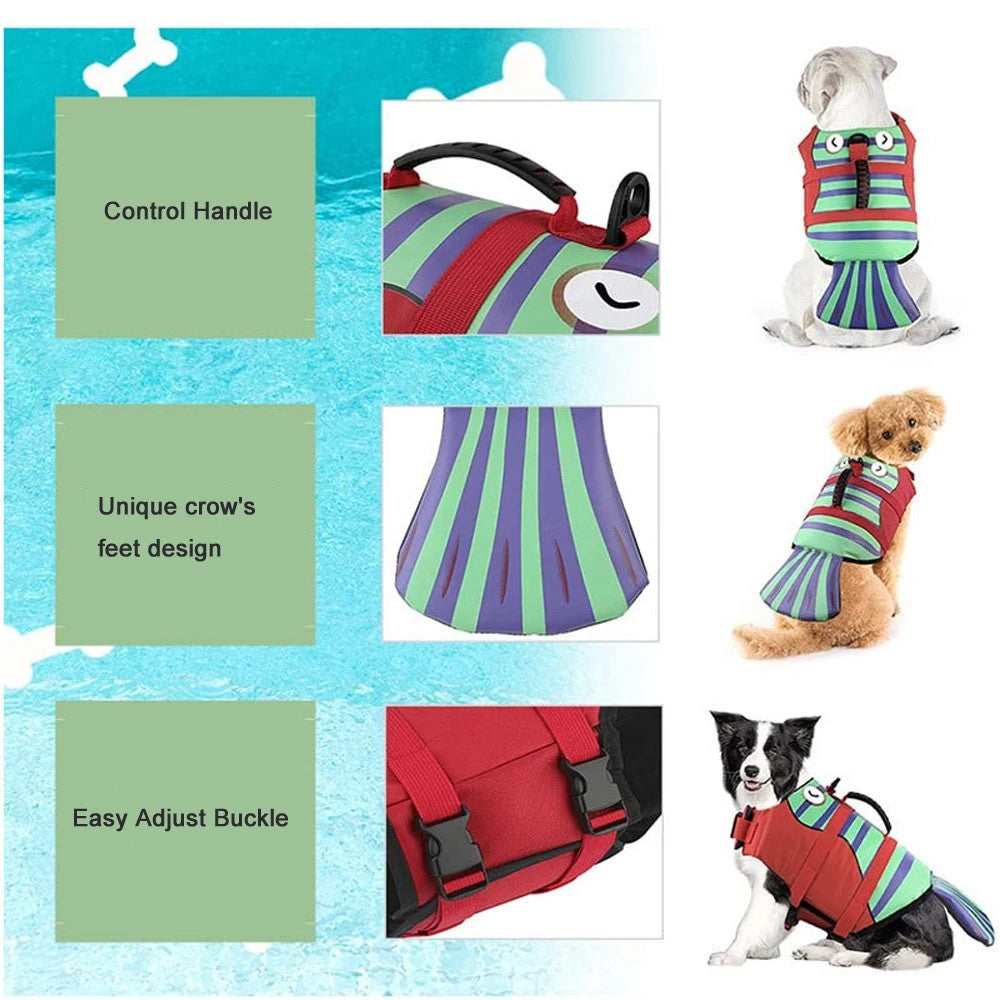 Enhanced Buoyancy Dog Safety Life Jacket