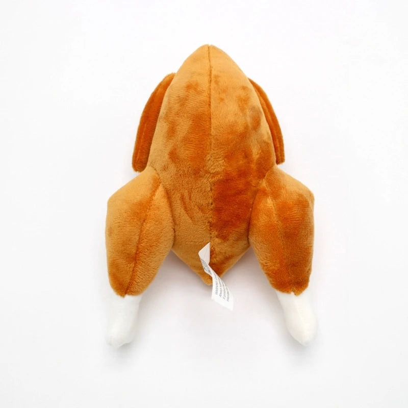 Stuffed Roasted Turkey Plush Squeaky Dog Toy