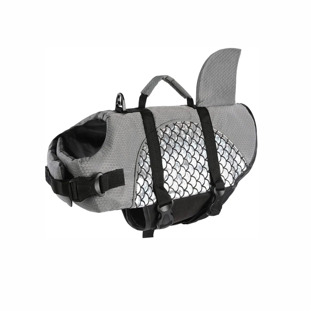Shark Pets Adjustable Rip-Stop Dog Life Vest