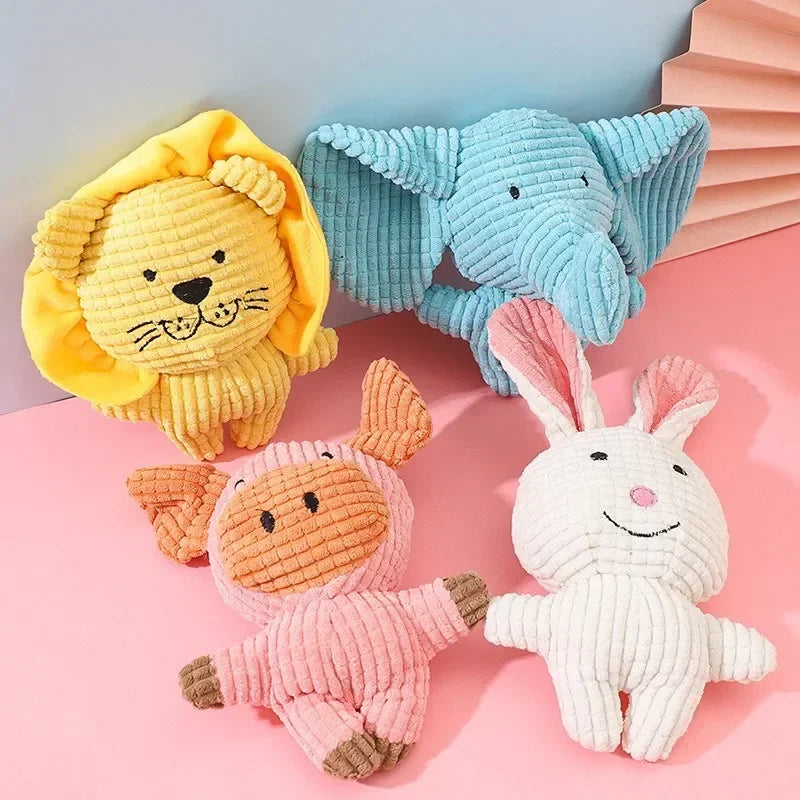 Cute Animal Shape Plush Pet Toys