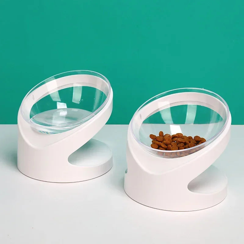 Anti-Slip High Tilted Neck Protector Pet Bowl