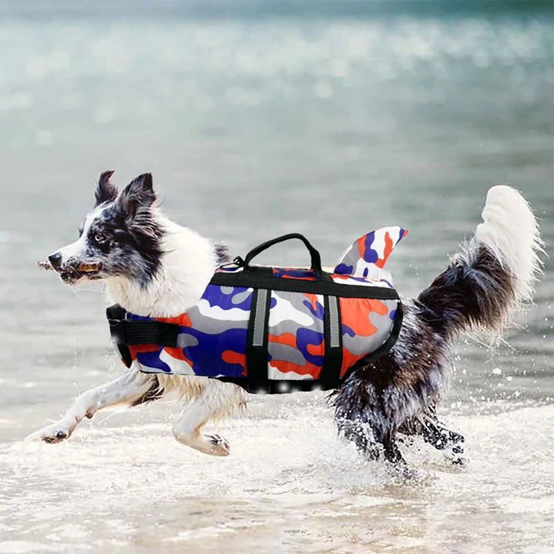 High Performance Shark Fin Design Dog Life Jacket