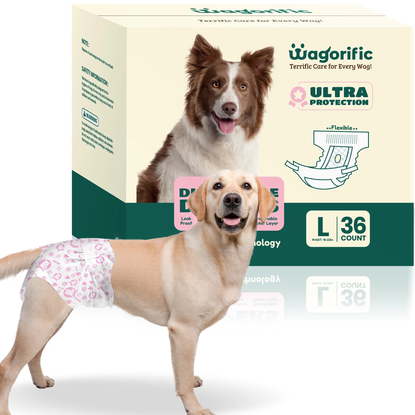 Soft & Breathable Disposable Female Dog Diapers