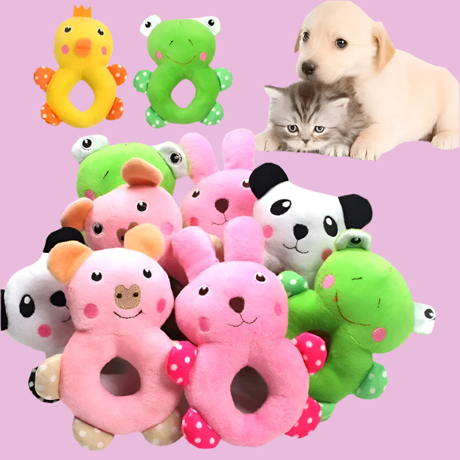 Stuffed Plush Cartoon Dog Toy For Small Dogs