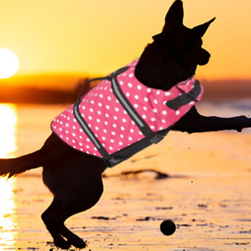 Rip-Stop Adjustable Reflective Dog Life Jacket