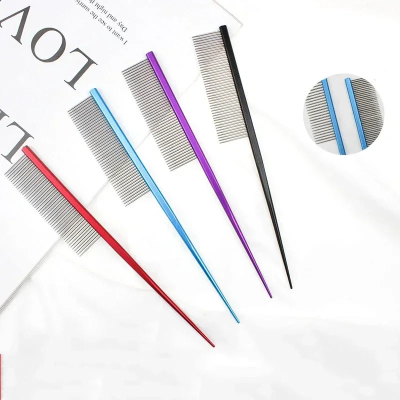 Stainless Steel Fine Tooth Pet Grooming & Flea Removal Comb