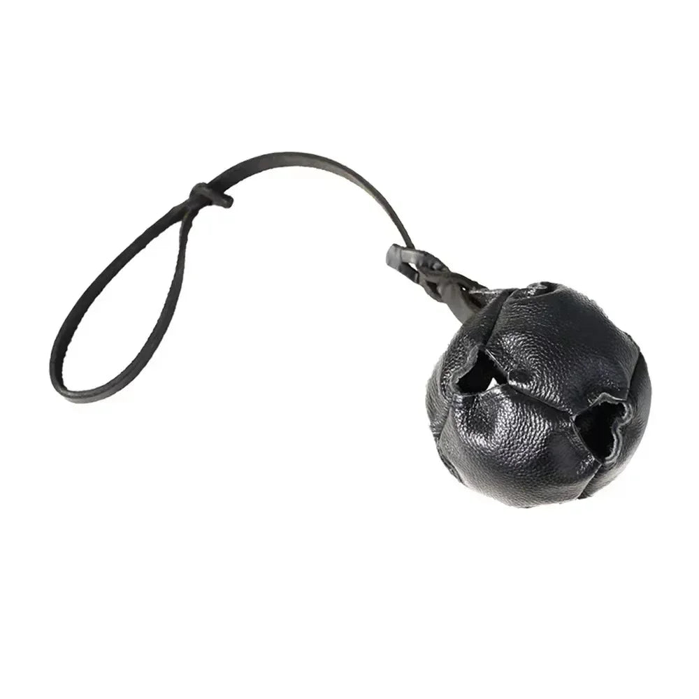 Leather Handle Dog Training Ball