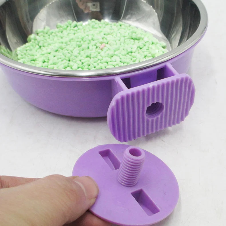 Fixed Cage Hanging Pet Bowls
