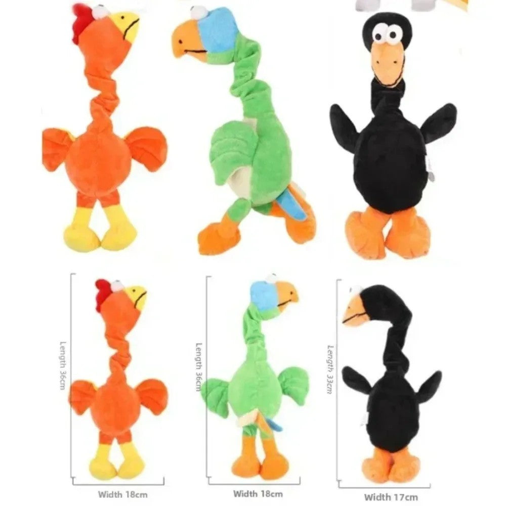 Funny Chicken Squeaky Plush Dog Toy