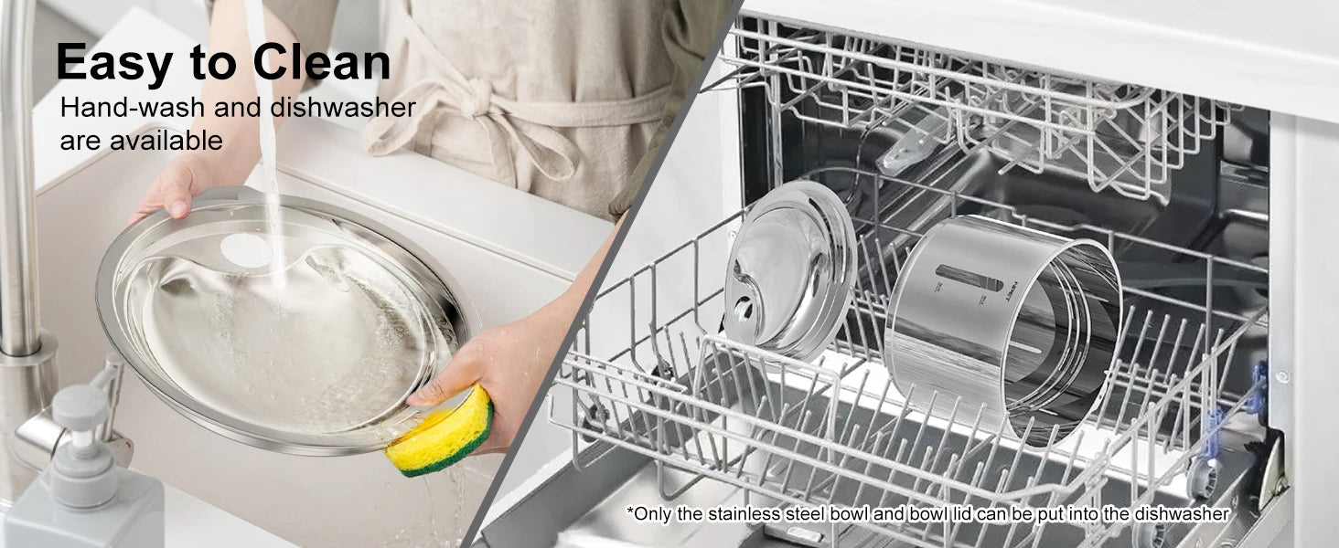 Stainless Steel Dishwasher Safe Pet Water Fountain w/LED Window