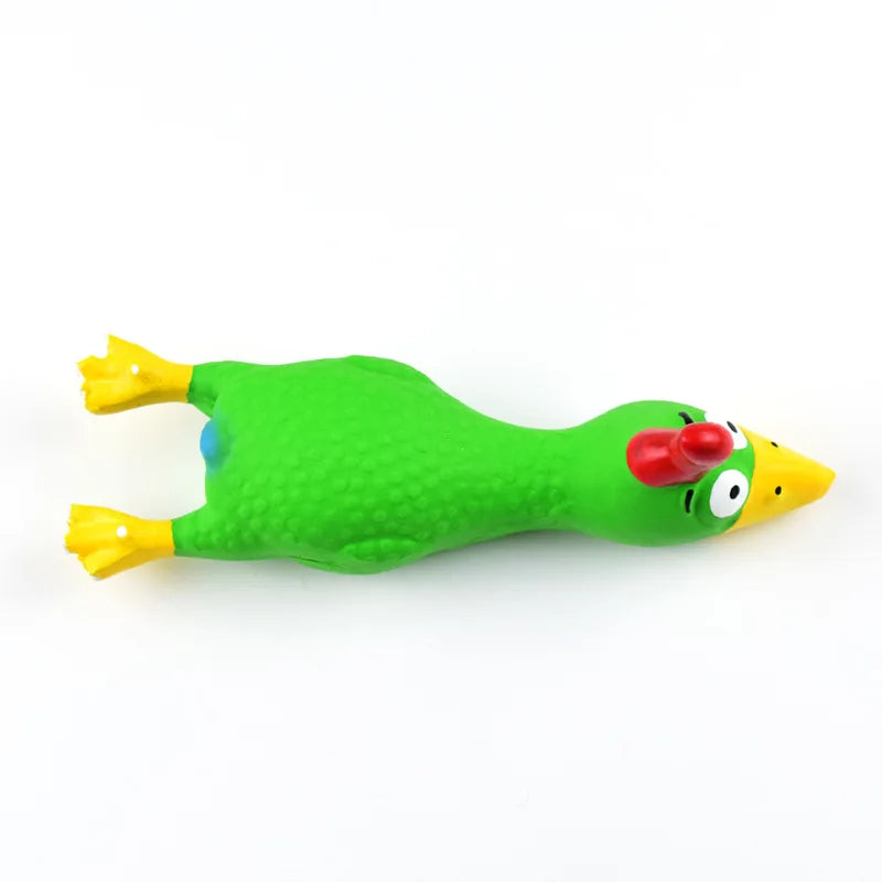 Cute Latex Chicken Shape Dog Squeak Toy
