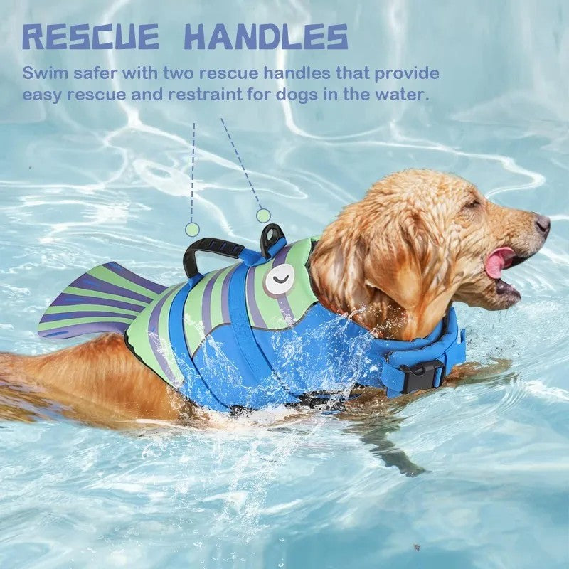 Enhanced Buoyancy Dog Safety Life Jacket