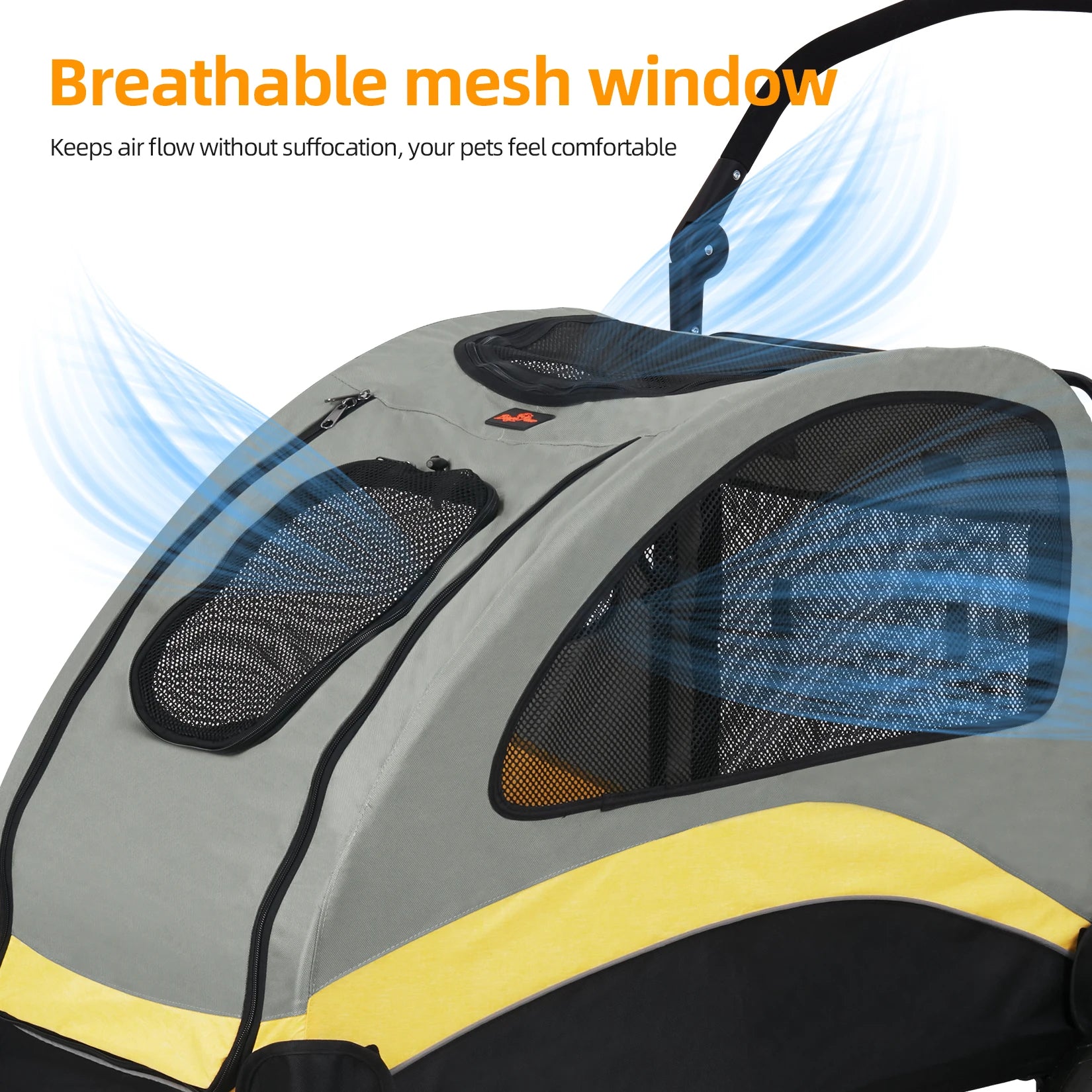 Portable Large Dog Travel Carriage Stroller