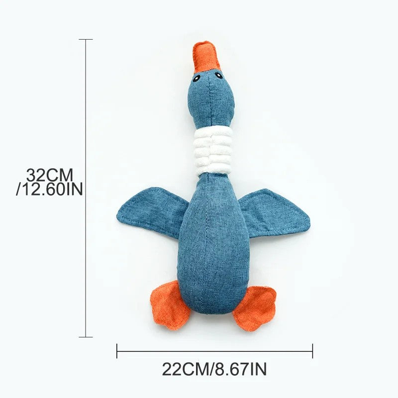 Mallard Duck Plush Dog Toy w/Squeaker