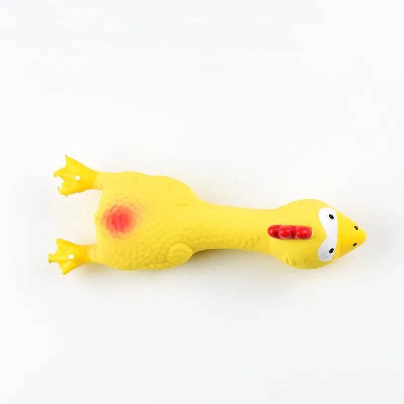 Cute Latex Chicken Shape Dog Squeak Toy